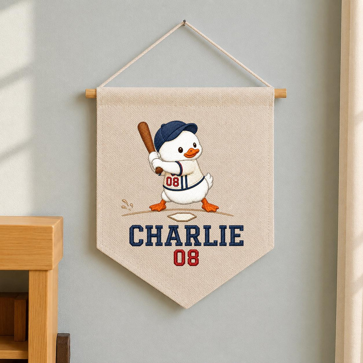Personalized Snowman Baseball Wall Hanging, Custom Name and Number Banner, Winter Sports Nursery Decor, Christmas Boy Gift