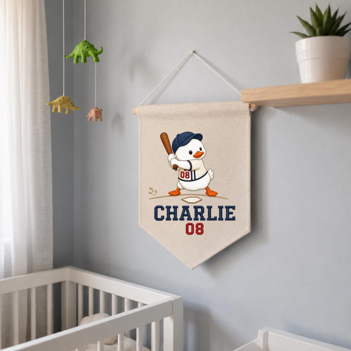 Personalized Snowman Baseball Wall Hanging, Custom Name and Number Banner, Winter Sports Nursery Decor, Christmas Boy Gift