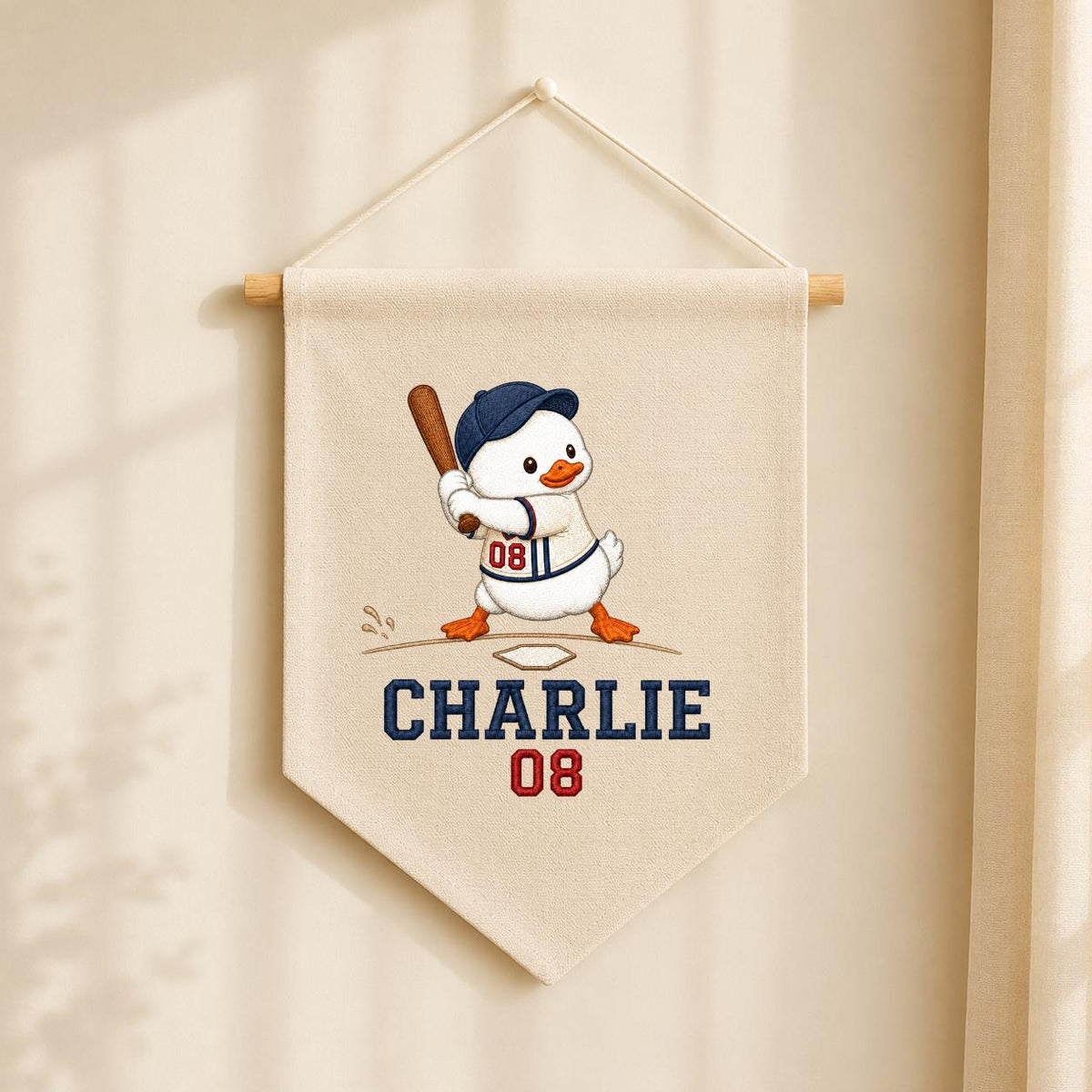 Personalized Snowman Baseball Wall Hanging, Custom Name and Number Banner, Winter Sports Nursery Decor, Christmas Boy Gift